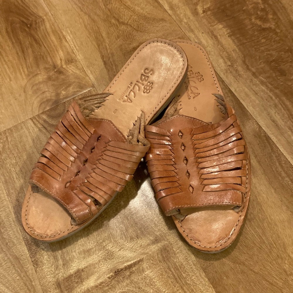 Becca Women's Tan Leather Sandals